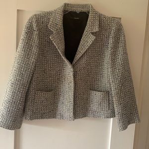 Tahari Cropped Tweed Jacket